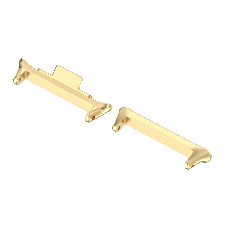 For Redmi Watch 4 1 Pair 20mm Stainless Steel Metal Watch Band Connector(Gold) - free shipping - PMC Jewellery - Order now!