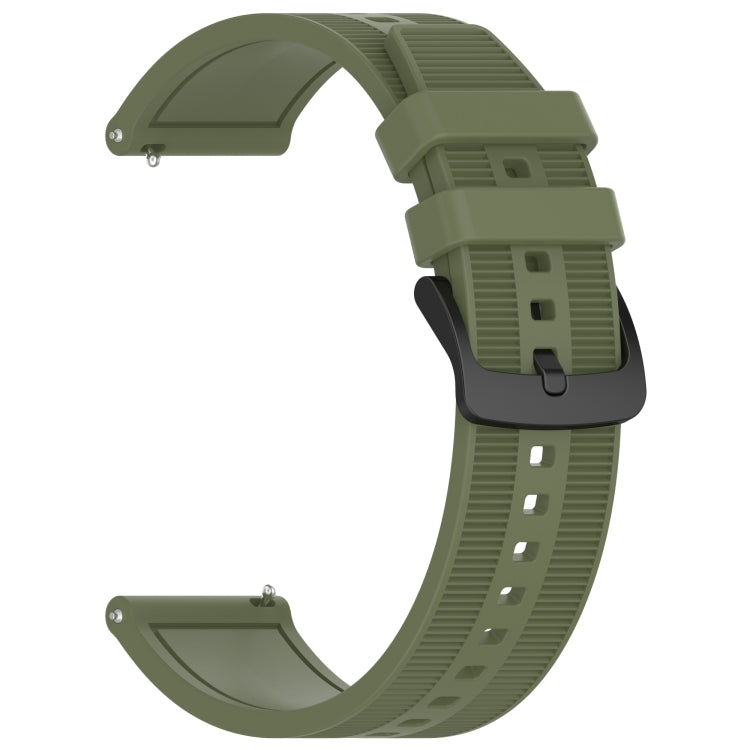 For Huawei Watch Buds 22mm Textured Silicone Solid Color Watch Band(Green)