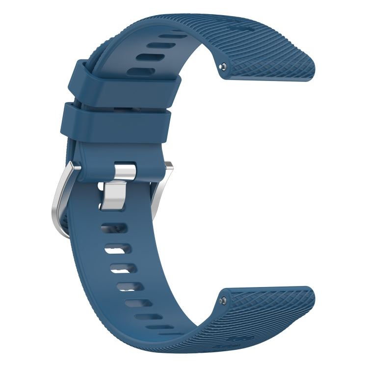 Compatible with Garmin D2 Air X10 43mm Cross Texture Silicone Watch Band(Dark Blue)