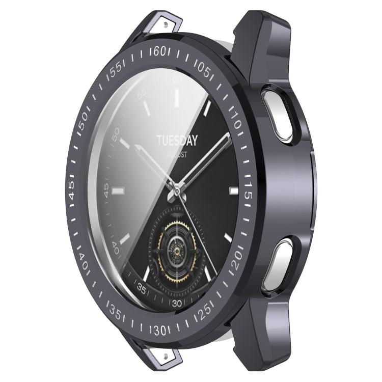For Xiaomi Watch S3 Full Package TPU Electroplated Watch Protective Case(Dark Gray)