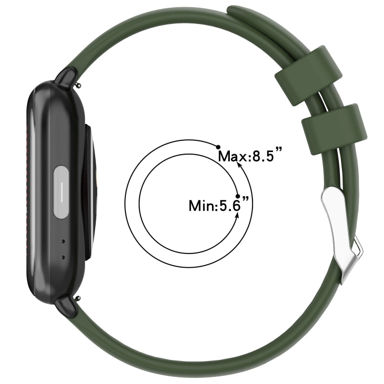 Compatible with Garmin Move Trend 20mm Smooth Solid Color Silicone Watch Band(Beige)