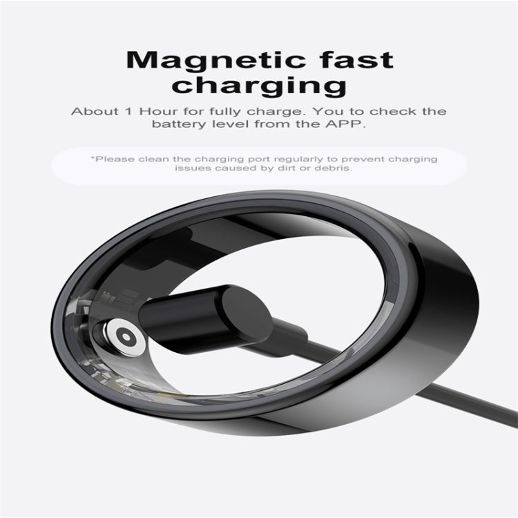 R02 SIZE 10 Smart Ring, Support Heart Rate / Blood Oxygen / Sleep Monitoring / Multiple Sports Modes(Black) - free shipping - PMC Jewellery - Order now!