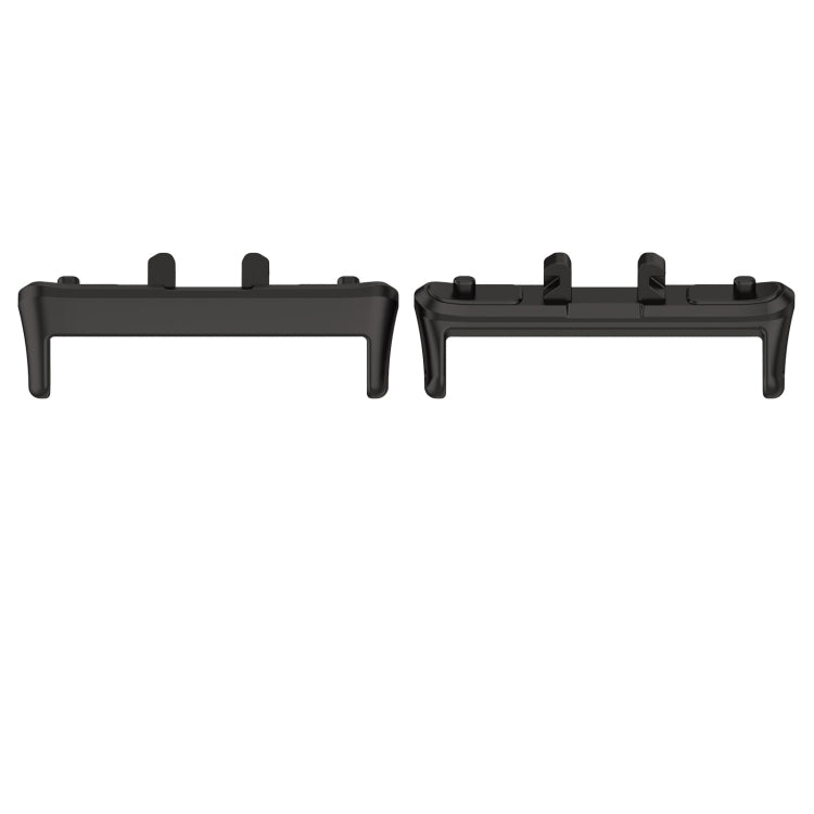 For Samsung Galaxy Fit 3 SM-R390 1 Pair Metal Watch Band Connector(Black)