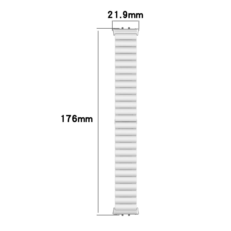 For Samsung Galaxy Fit 3 SM-R390 One Bead Stainless Steel Metal Watch Band(Gold)