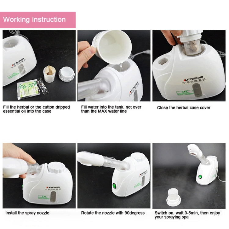 K-SKIN K33S Facial Steamer Machine Hot Mist Face Sprayer Nano Sprayer SPA Steaming Deep Clean Face Massage Care Tools For Home - free shipping - PMC Jewellery - Order now!
