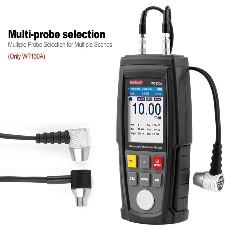 Wintact WT130A Digital Ultrasonic Thickness Gauge Meter Tester USB Charging Digital Thickness Metal Tester High Precision - free shipping - PMC Jewellery - Order now!