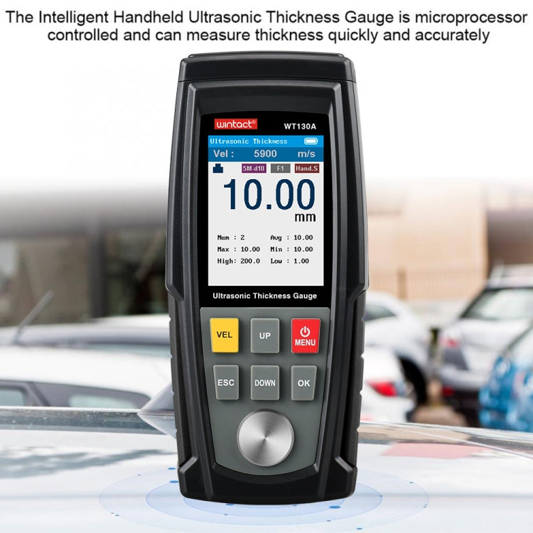 Wintact WT130A Digital Ultrasonic Thickness Gauge Meter Tester USB Charging Digital Thickness Metal Tester High Precision - free shipping - PMC Jewellery - Order now!