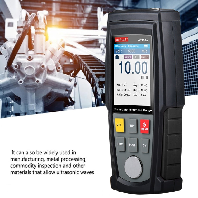 Wintact WT130A Digital Ultrasonic Thickness Gauge Meter Tester USB Charging Digital Thickness Metal Tester High Precision - free shipping - PMC Jewellery - Order now!