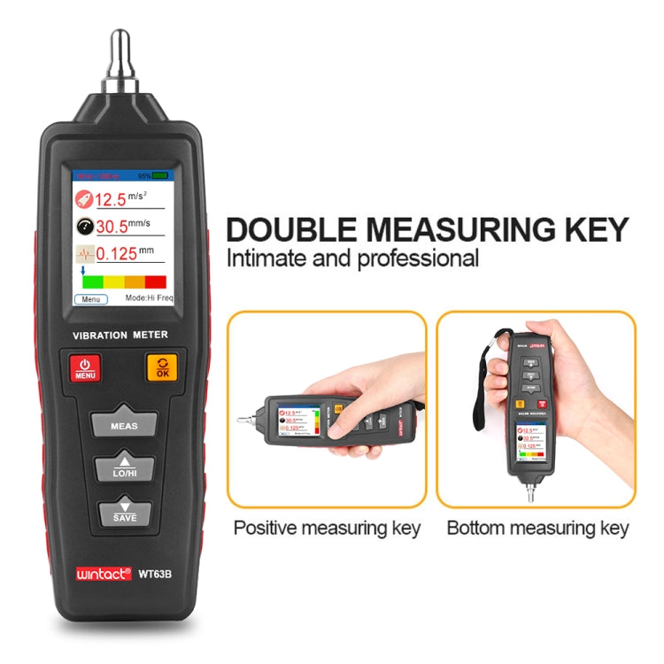 WINTACT WT63B Handheld Vibration Analyzer Digital Vibration Meter - free shipping - PMC Jewellery - Order now!