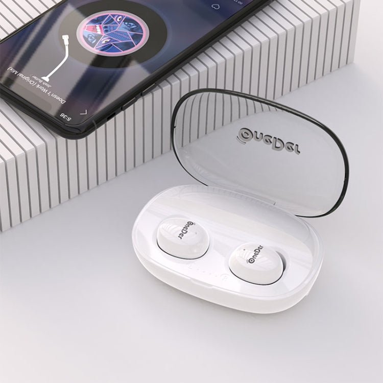 OneDer W12 Wireless Earphone with Water-resistant IPX5 HD Stereo Sound TWS Bluetooth Earphone(White)