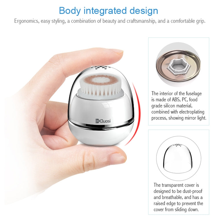 Duosi DY-103 USB Rechargeble Electric Facial Cleansing Brush Waterproof Face Deep Pore Cleaning Massager Exfoliator Oil Dirt Blackhead Remove - free shipping - PMC Jewellery - Order now!