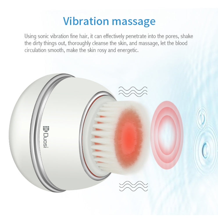 Duosi DY-103 USB Rechargeble Electric Facial Cleansing Brush Waterproof Face Deep Pore Cleaning Massager Exfoliator Oil Dirt Blackhead Remove - free shipping - PMC Jewellery - Order now!