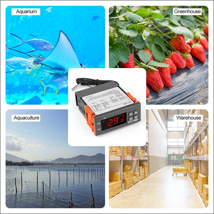 STC-1000 24V Digital Temperature Controller LED Temperature Regulator Thermostat for Incubator Relay 10A Heating and Cooling - Thermostat & Thermometer by PMC Jewellery | Online Shopping South Africa | PMC Jewellery | Buy Now Pay Later Mobicred