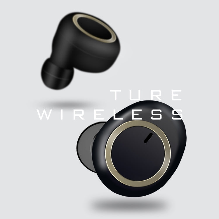 TWS-A1 TWS Bluetooth 5.0 Mini Invisible Sports Music Earphone with Charging Box & Microphone (White)