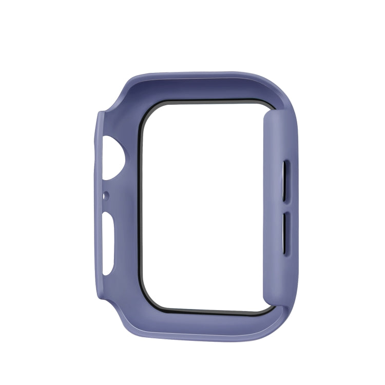 ENKAY Hat-prince Full Coverage PC Case + Tempered Glass Protector for Apple Watch Series 5 / 4 40mm(Blue)