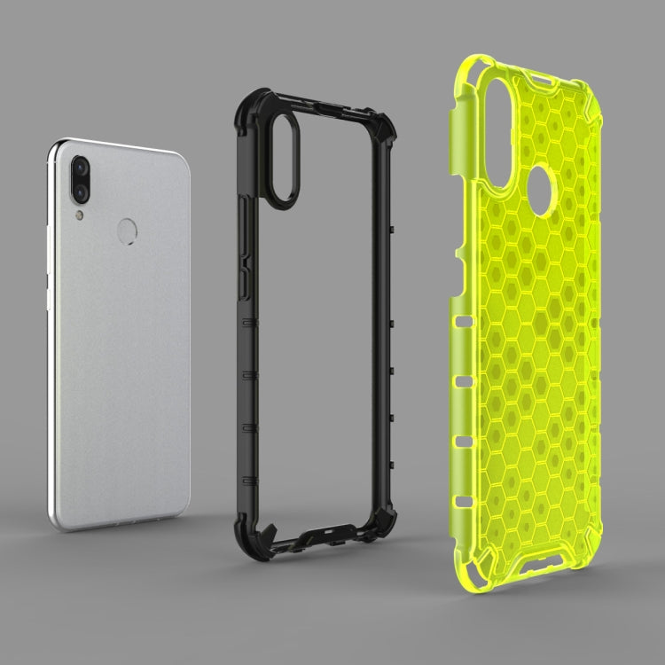 For Huawei Nova 3i Shockproof Honeycomb PC + TPU Case(Blue)