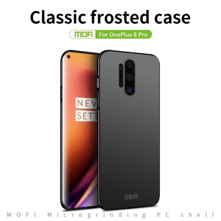 For OnePlus 8 Pro MOFI Frosted PC Ultra-thin Hard Case(Black) - OnePlus Cases by MOFI | Online Shopping South Africa | PMC Jewellery | Buy Now Pay Later Mobicred