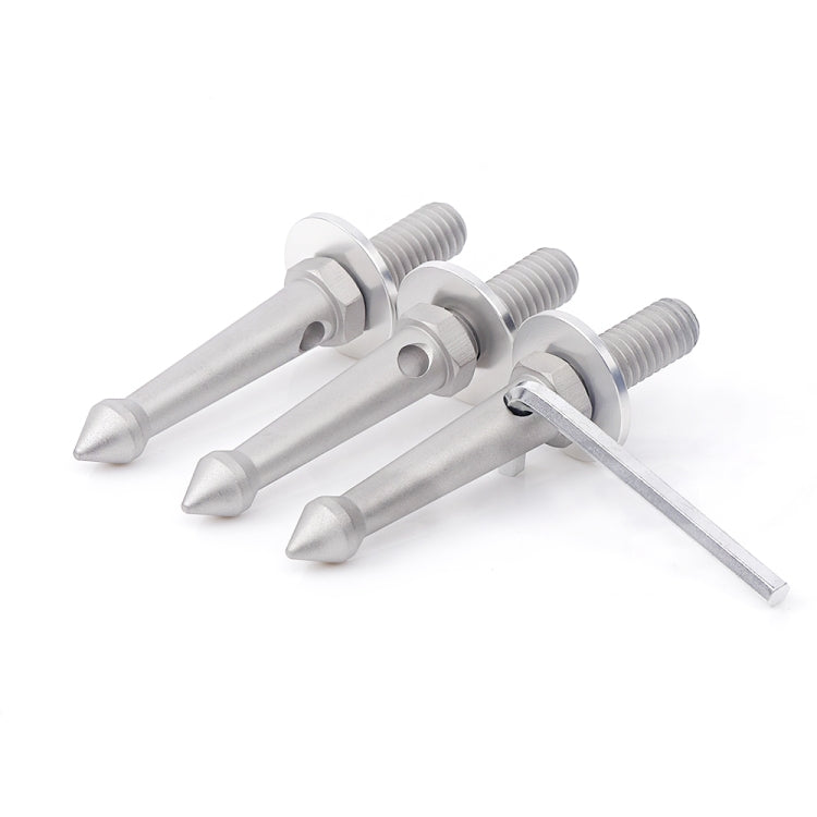 3PCS Professional Tripod Stainless Steel Foot Spikes - Other Accessories by FITTEST | Online Shopping South Africa | PMC Jewellery | Buy Now Pay Later Mobicred