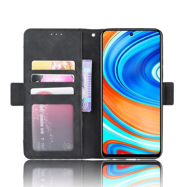 For Xiaomi Redmi Note 9 Pro / Note 9s / Note 9 Pro Max Wallet Style Skin Feel Calf Pattern Leather Case with Separate Card Slot(Black)