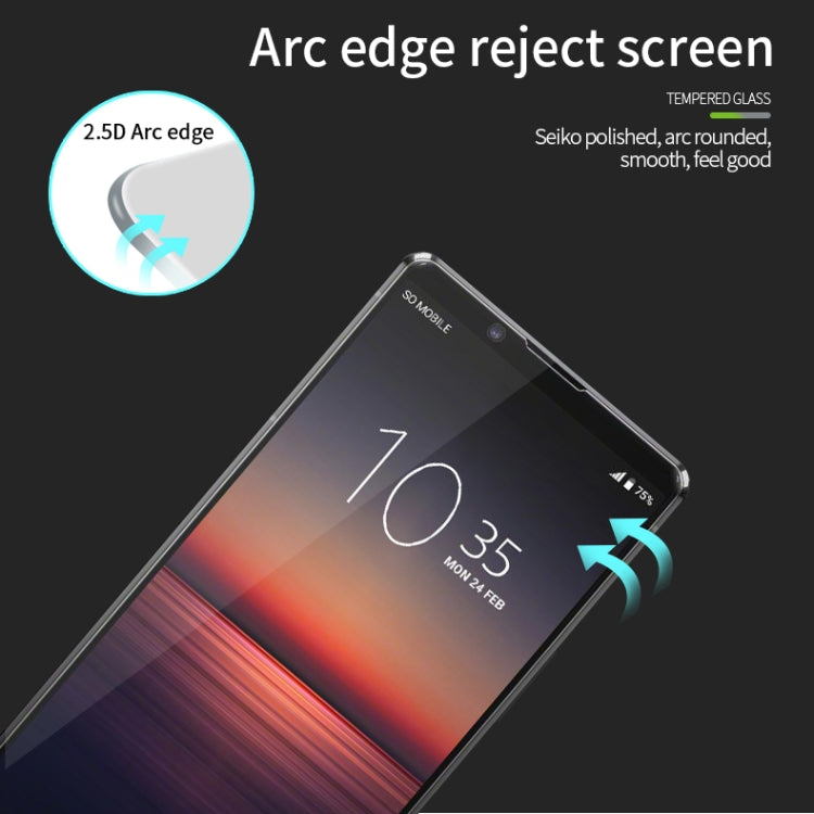 For Sony Xperia 1 II PINWUYO 9H 2.5D Full Screen Tempered Glass Film(Black)