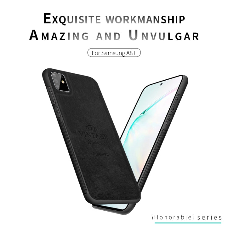 For Galaxy A81 / Note10 Lite PINWUYO Zun Series PC + TPU + Skin Water-resistant And Anti-fall All-inclusive Protective Shell(Gray)