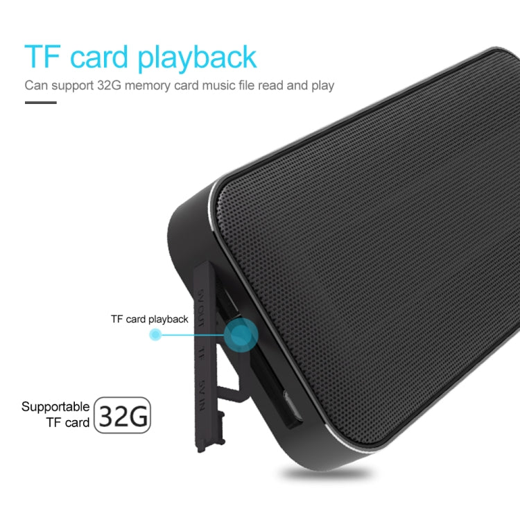 AEC BT-205 Portable Wireless Bluetooth Speaker Stereo Music Loudspeaker Built-in Microphone, Support TF Card(Black) - free shipping - PMC Jewellery - Order now!