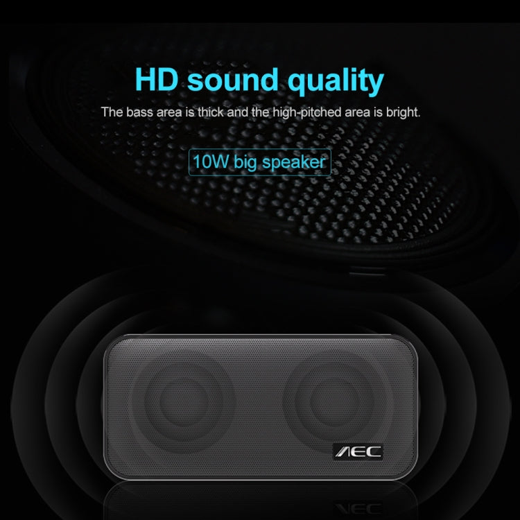 AEC BT-205 Portable Wireless Bluetooth Speaker Stereo Music Loudspeaker Built-in Microphone, Support TF Card(White) - free shipping - PMC Jewellery - Order now!