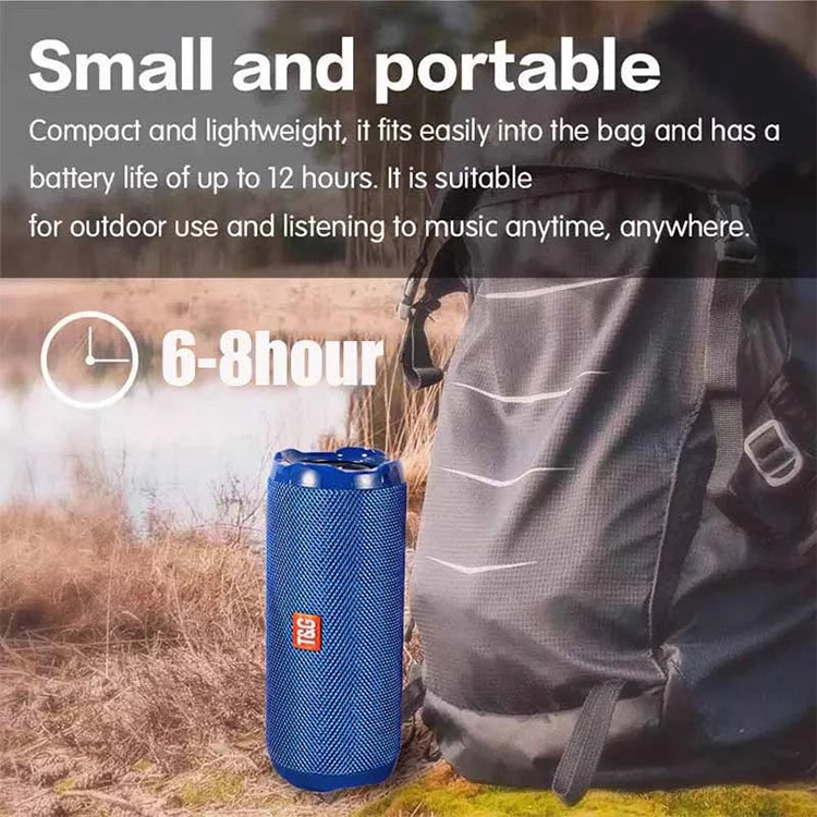 T&G TG191 10W Waterproof Bluetooth Speaker Stereo Double Diaphragm Subwoofer Portable Audio FM Radio(Red) - Waterproof Speaker by T&G | Online Shopping South Africa | PMC TechLife | Buy Now Pay Later Mobicred