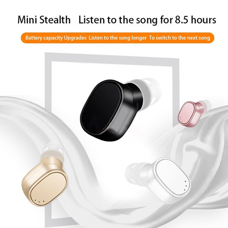 LESIRI X12 Bluetooth Headset Mini Wireless Earphone Portable USB Magnetic Charging Headset Sport Earbud Headset for iPhone(Rose Gold) - Bluetooth Earphone by LESIRI | Online Shopping South Africa | PMC TechLife | Buy Now Pay Later Mobicred