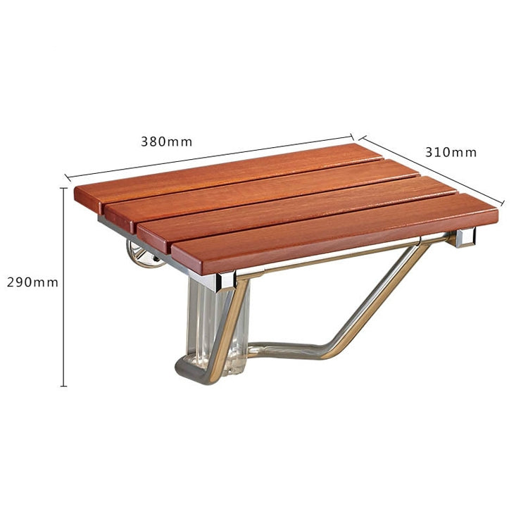 Folding Solid Wood Wall Mounted Relaxation Shower Chair(F Fype) - free shipping - PMC Jewellery - Order now!