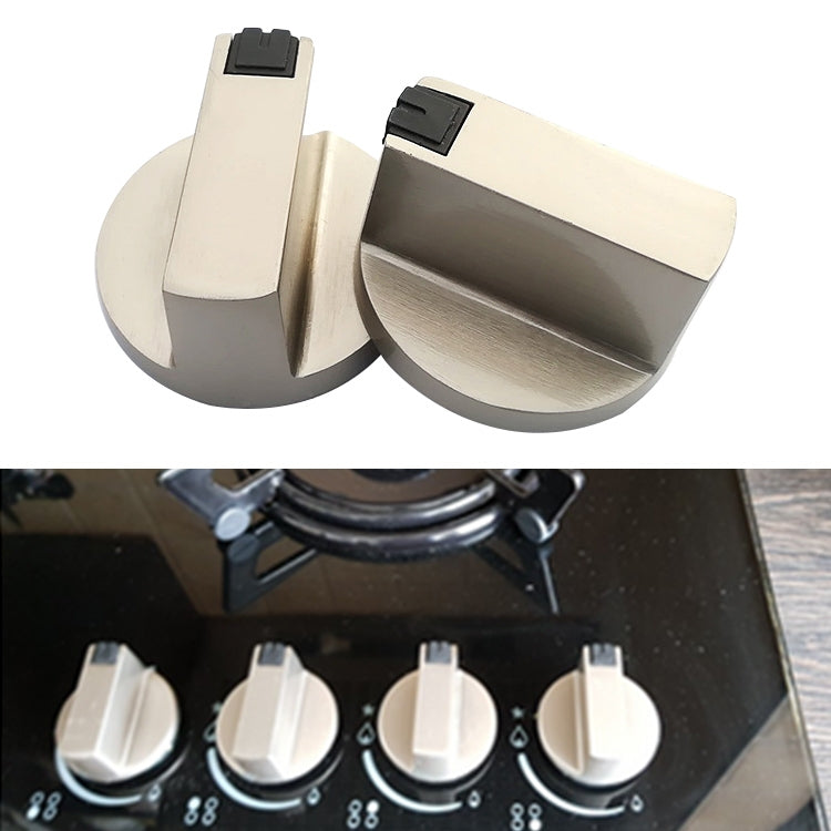 2 PCS Universal Metal Rotary Switch Control Knobs Replacement Accessories for Home Kitchen Gas Stove, Size:Shaft Diameter 6mm - Cooktop Parts by PMC Jewellery | Online Shopping South Africa | PMC Jewellery | Buy Now Pay Later Mobicred