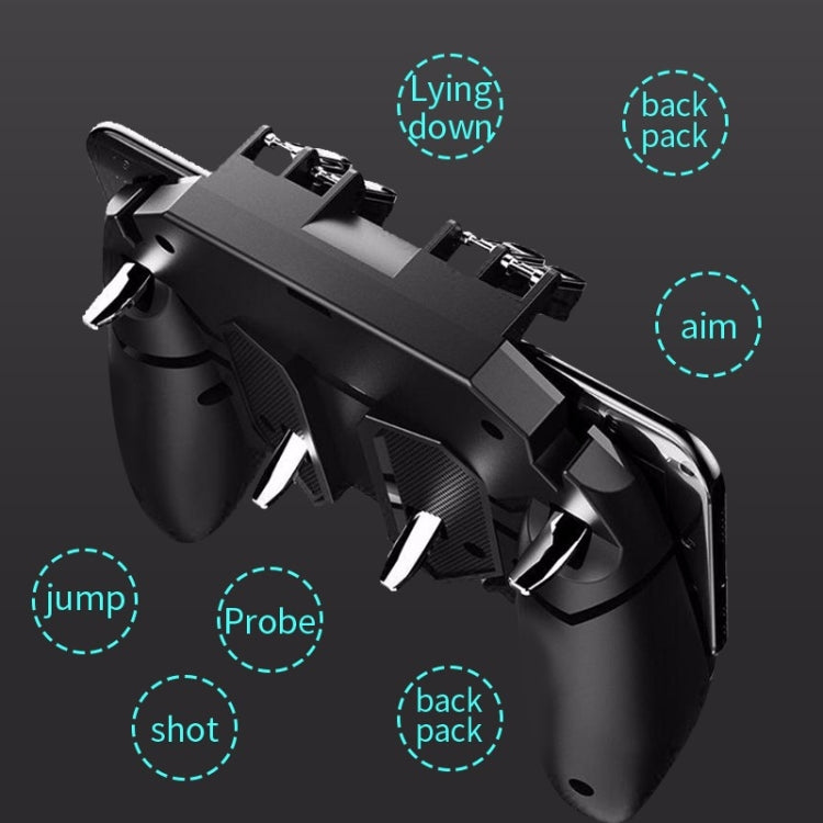 MeMo AK66 Six Fingers Metal Trigger Press Shooting Controller Gamepad Joystick - free shipping - PMC Jewellery - Order now!