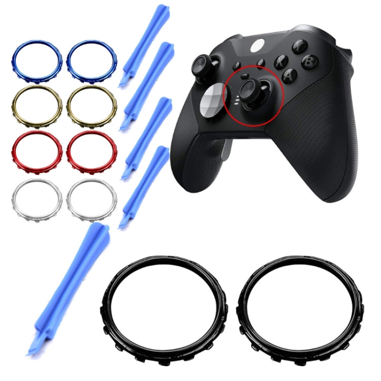 For Xbox One Elite 5pairs 3D Replacement Ring + Screwdriver Handle Accessories, Colour:Red Plating - XBOX Spare Parts by PMC TechLife | Online Shopping South Africa | PMC TechLife