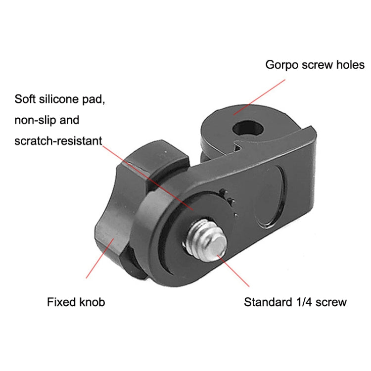 AEE Adapter TELESIN Screw Adapter Adjustment Arm For GoPro Hero12 Black / Hero11/10 /9 /8 /7 /6 /5, Insta360 Ace / Ace Pro, DJI Osmo Action 4 and Other Action Cameras