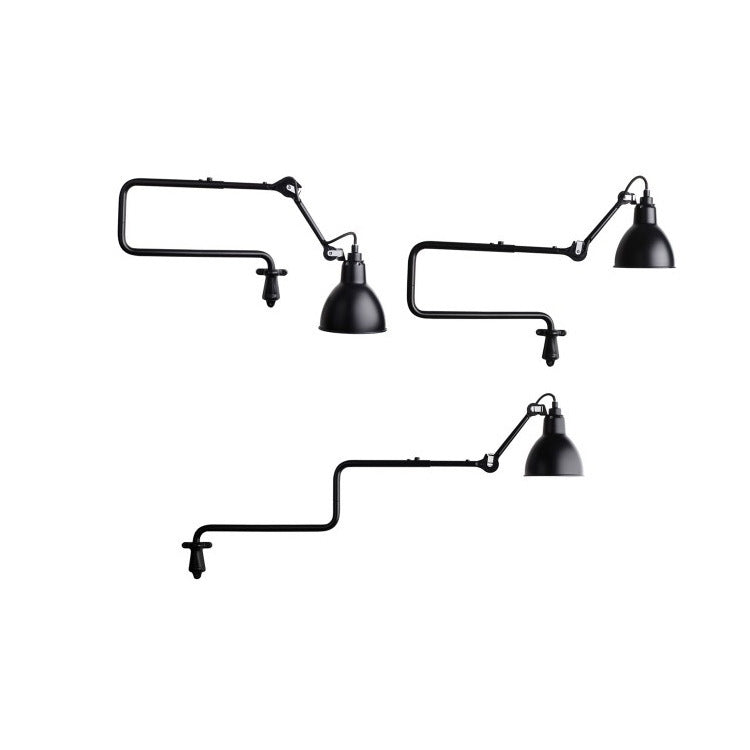 Classic Adjustable Modern Industrial Long Swing Arm Wall Lamp with LED Light Source(Gray) - Wall Lamps by PMC TechLife | Online Shopping South Africa | PMC TechLife | Buy Now Pay Later Mobicred