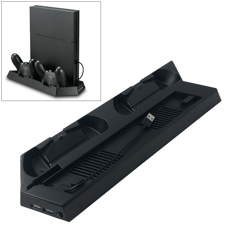 KJH PSLIM-03 Multi-function Host Bracket Cooling Fan Ultra-thin Machine Bracket Fan Charger for PS4 / SLIM Console - free shipping - PMC Jewellery - Order now!
