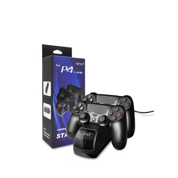 USB Dual Charger Dock Station with LED Indicator for PS4 Wireless Controller(Black) - free shipping - PMC Jewellery - Order now!
