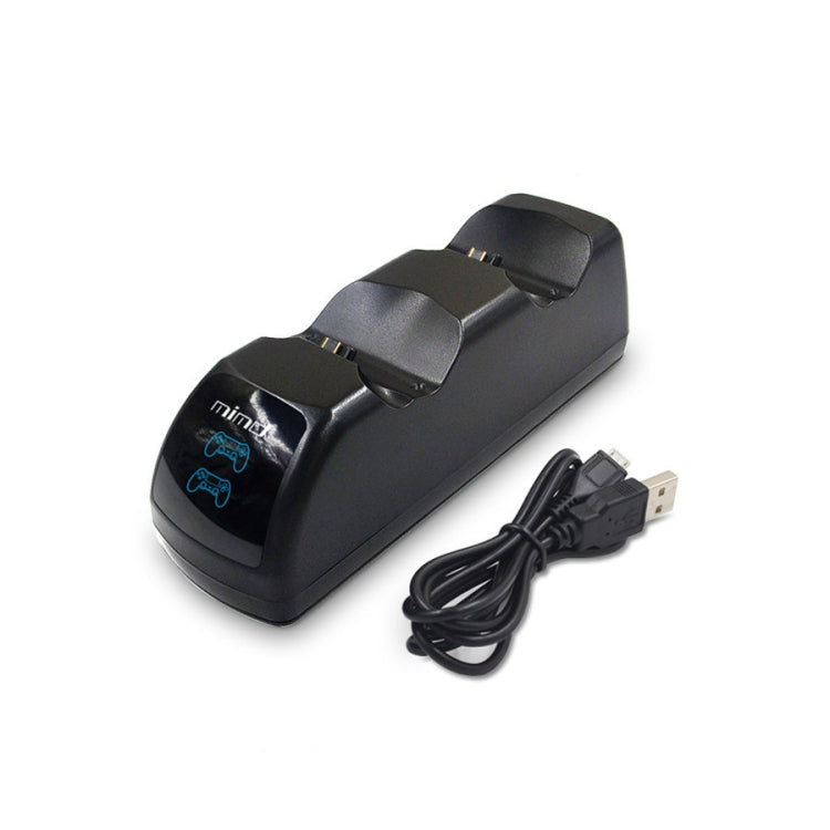 USB Dual Charger Dock Station with LED Indicator for PS4 Wireless Controller(Black) - free shipping - PMC Jewellery - Order now!