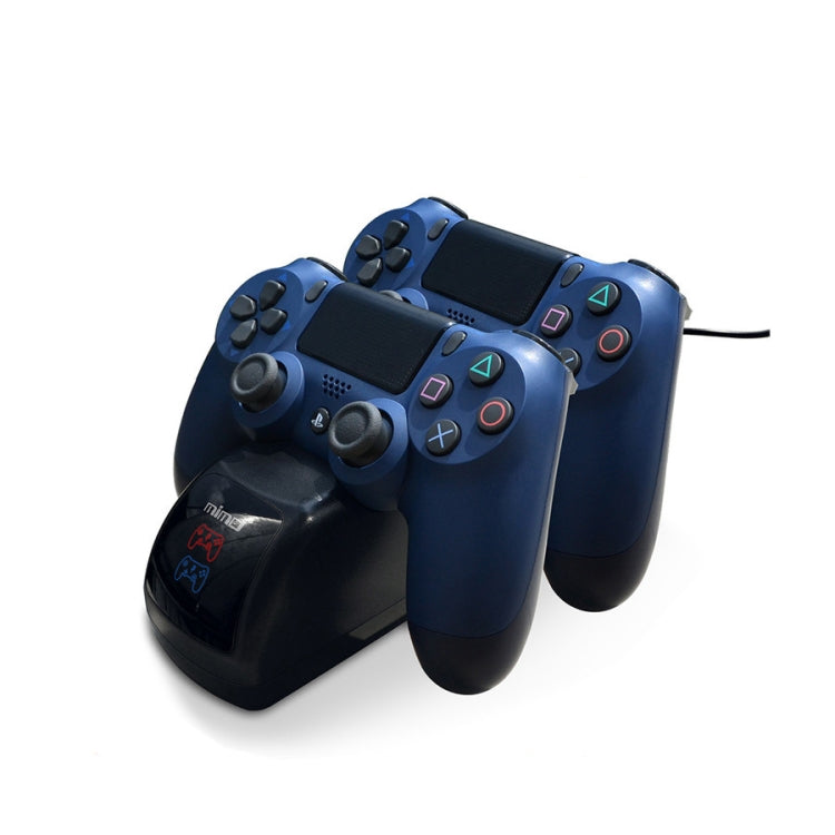 USB Dual Charger Dock Station with LED Indicator for PS4 Wireless Controller(Black) - free shipping - PMC Jewellery - Order now!