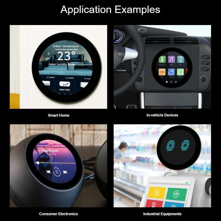 Waveshare 3.4 inch DSI Round Touch Display, 800 × 800, IPS, 10-Point Touch - free shipping - PMC TechLife - Order now!