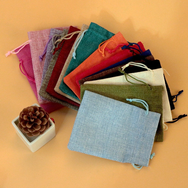 50 PCS Multi size Linen Jute Drawstring Gift Bags Sacks Wedding Birthday Party Favors Drawstring Gift Bags, Size:20x30cm(Linen Color)