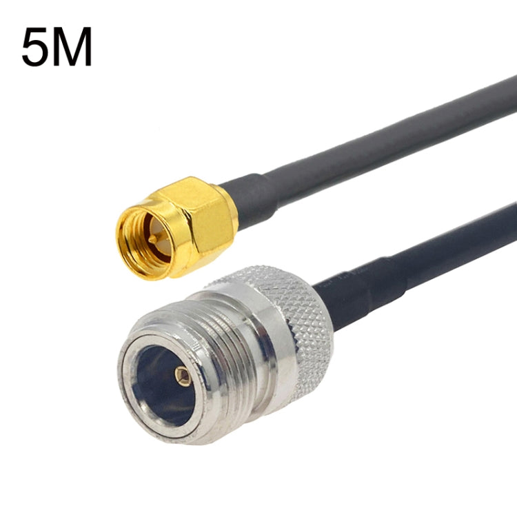 SMA Male to N Female RG58 Coaxial Adapter Cable, Cable Length:5m - free shipping - PMC Jewellery - Order now!