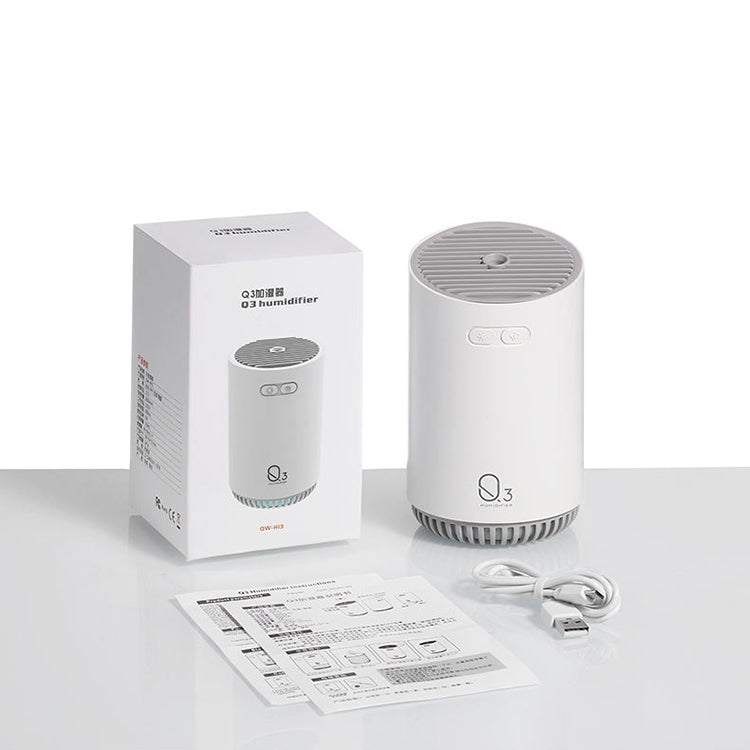 Wireless Q3 Humidifier Mini USB Charging Portable Air Purifier(Gray)