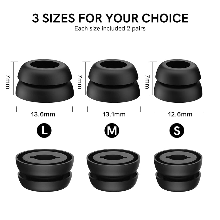 For Samsung Galaxy Buds Pro AhaStyle PT168 Silicone Earphone Earcups, Size:S(White)