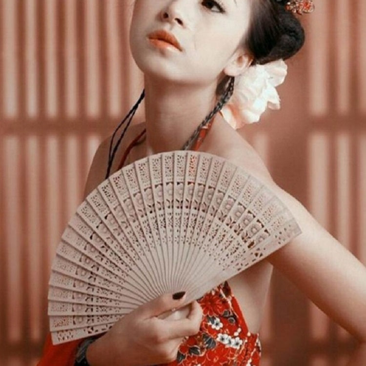 Ancient Style Fragrant Wood Fan Folding Fan Dance Fan Solid Craft Fan, Size:8 inch - Hand Fans by PMC TechLife | Online Shopping South Africa | PMC TechLife | Buy Now Pay Later Mobicred