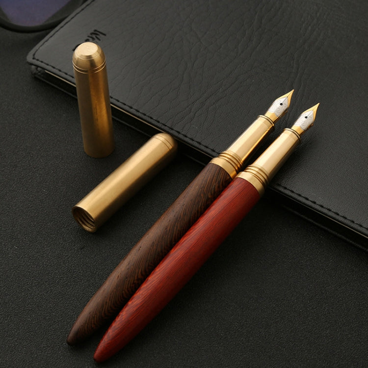 Luxury Wood Fountain Pen School Office Writing Ink Pen Stationery Gifts Supplies(Tiger wood)