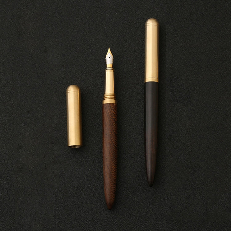 Luxury Wood Fountain Pen School Office Writing Ink Pen Stationery Gifts Supplies(Tiger wood)