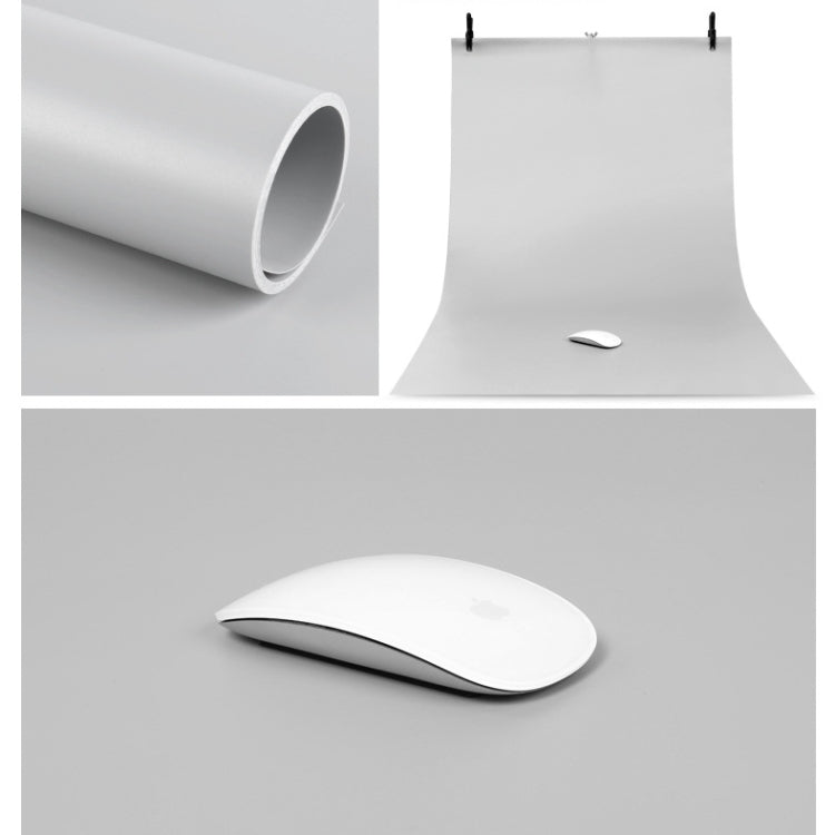 70x140cm Shooting Background Board PVC Matte Board Photography Background Cloth Solid Color Shooting Props(Gray) - by PMC Jewellery | Online Shopping South Africa | PMC Jewellery