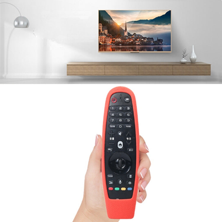 Suitable for LG Smart TV Remote Control Protective Case AN-MR600 AN-MR650a Dynamic Remote Control Silicone Case(Red)