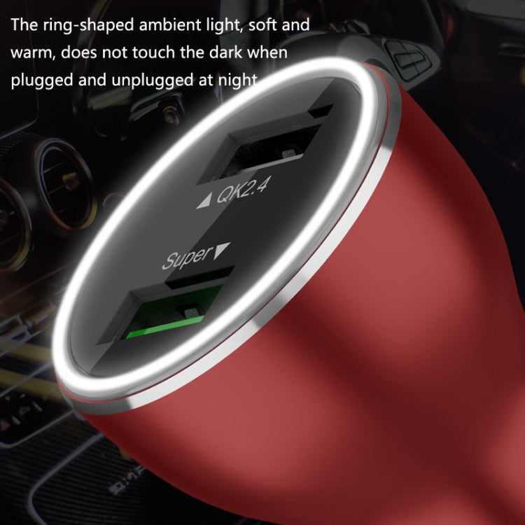 QIAKEY QK506L Dual Ports Fast Charge Car Charger(Black) - free shipping - PMC TechLife - Order now!